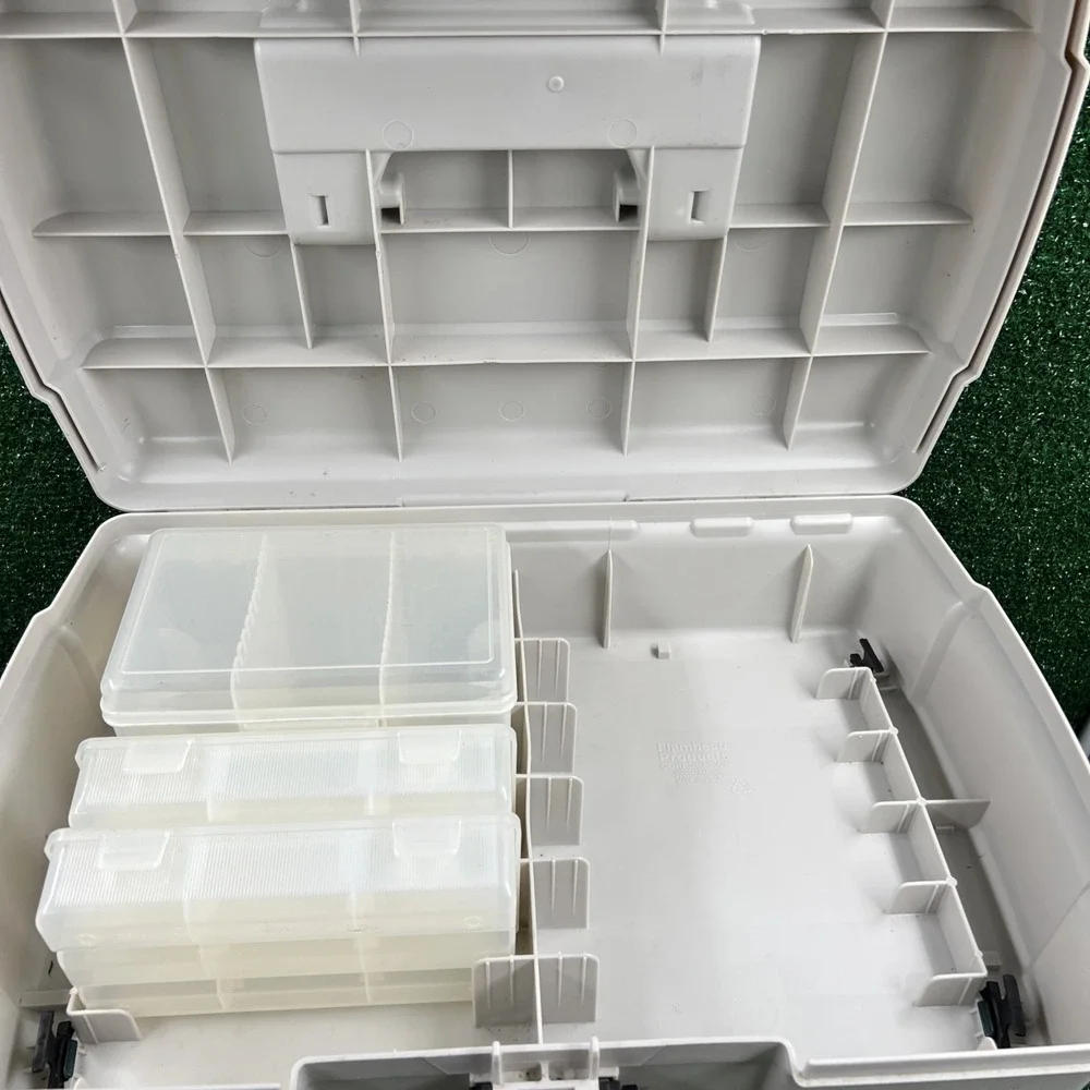 Vtg Flambeau Infinity‎ Series Tackle Box With 6 Removable Storage Boxes
